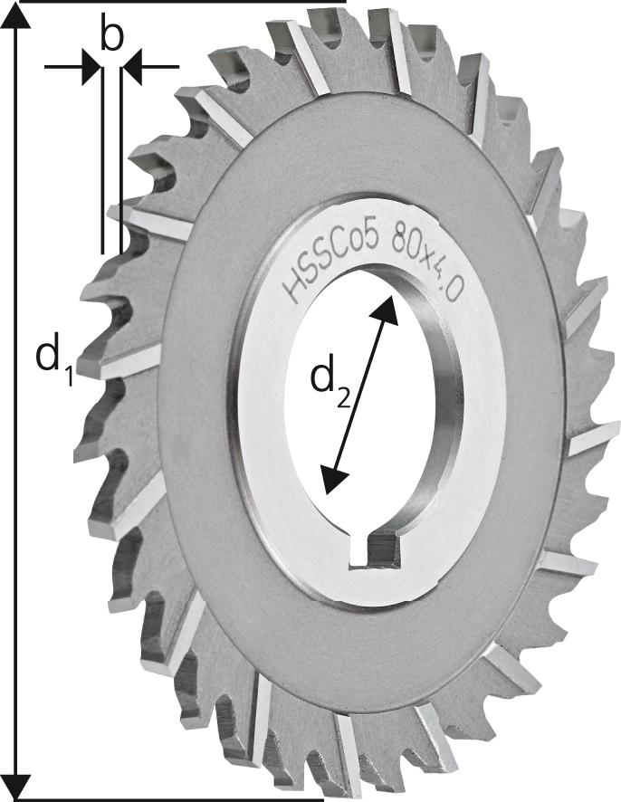 Scheibenfräser D1834A HSSCo5 80x3,0mm