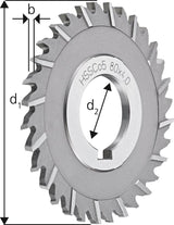 Scheibenfräser D1834A HSSCo5 80x2,5mm