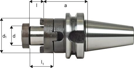 Kombi-Aufsteckfräserdorn JISB6339AD BT40 32mm kurz FORTIS, Aufsteckdorn, Aufsteckfräserdorn - 5885