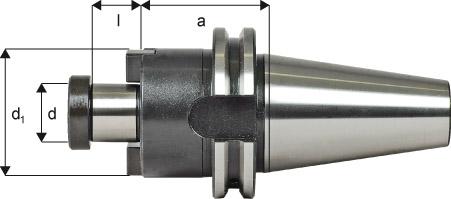 Aufsteckfräserdorn DIN69871AD SK40 A100 22mm FORTIS, Messerkopfaufnahme, Aufsteckfräsdorn - 5271