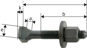 Schraube für T-Nuten DIN787 M8x8x32mm komplett AMF, Schraube, T-Nuten-Schraube - 8526