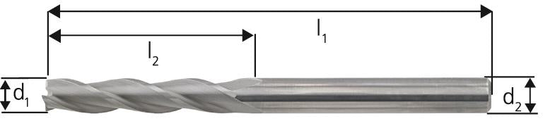 Schaftfräser WN VHM 4,0mm E.L.HB Z 3